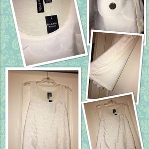 NWT Women’s Off White Layered top! :)
